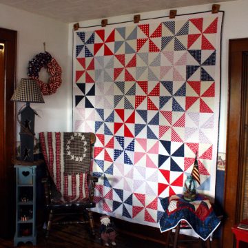 Patriotic Pinwheel Quilt