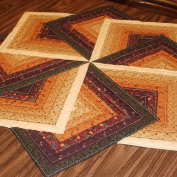 Swirling Stars Autumn Table Topper