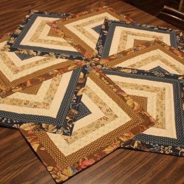 Country Swirling Stars Table Topper – Quilted Home Decor