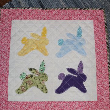 Hopping Bunnies Mini Quilt